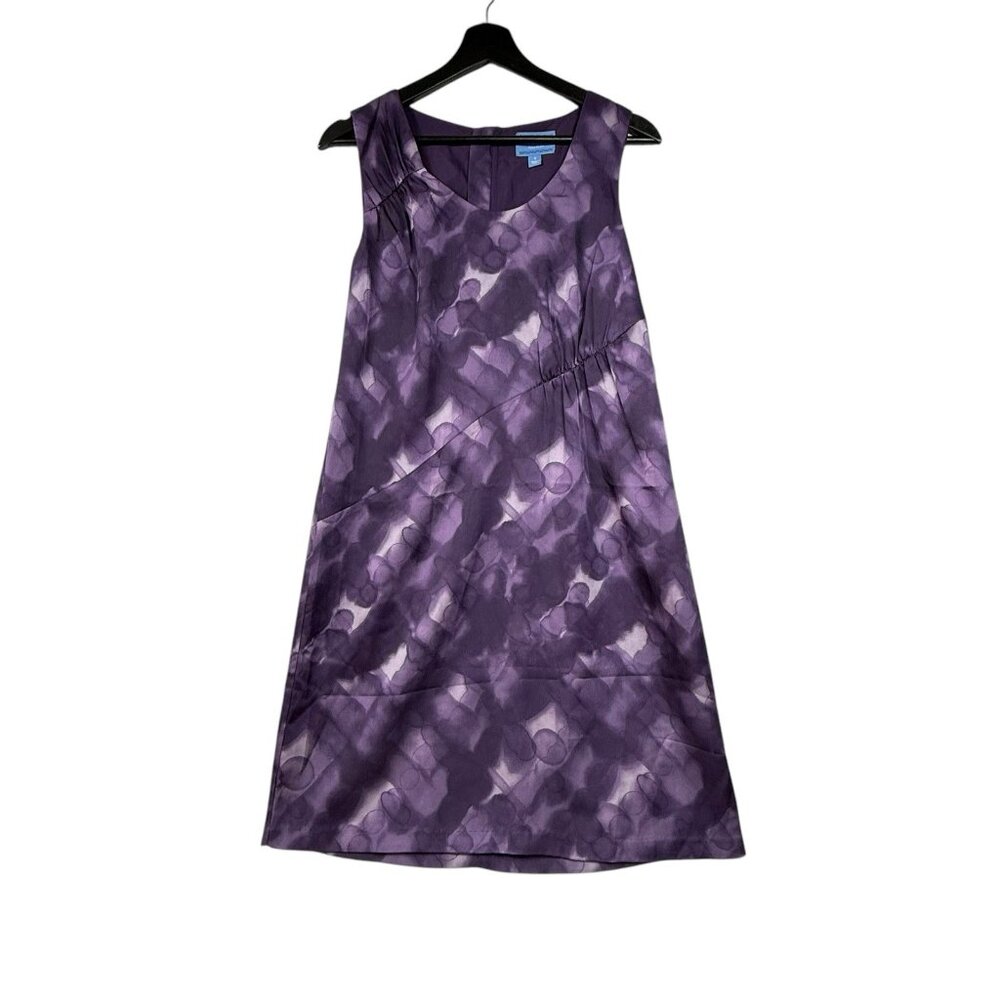 Simply Vera Wang Womens Size 6 Purple Sleeveless Shift Dress Lined READ FLAW